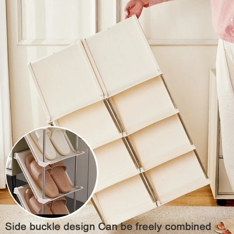 Stackable Shoe Rack Space Saving Shoerack Organizer for Entry Door Multi-Layer  Plastic living room Cabinet Furniture