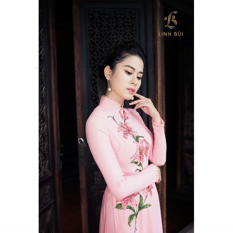 Aodai gaun pesta elegan wanita, pakaian Festival Tiongkok Cheongsam Qipao Vietnam Vintage