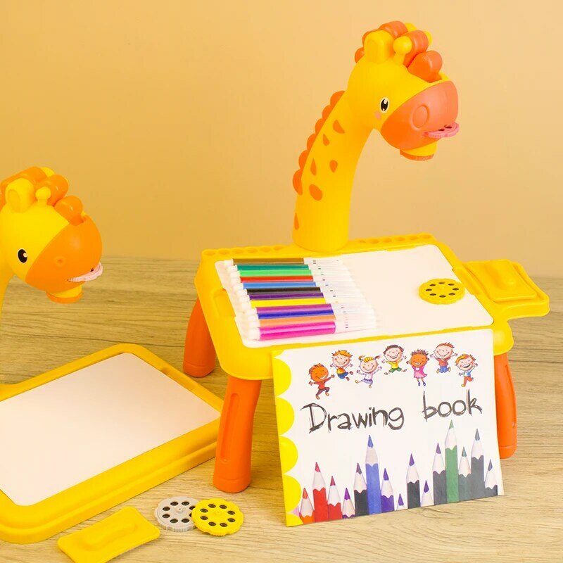 Lampa stołowa zabawka dla dzieci do projekcji tablica do pisania dla chłopca Сoloring zestaw narzędzi do książek dla dziewczynek uczących się edukacyjnych dzieci 3 prezenty coroczne