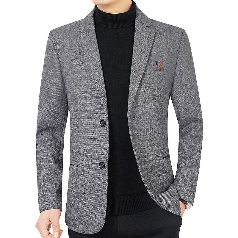 Jaket blazer bisnis kasual pria, blazer Slim Fit ukuran 4XL pakaian Formal Musim Semi dan Gugur