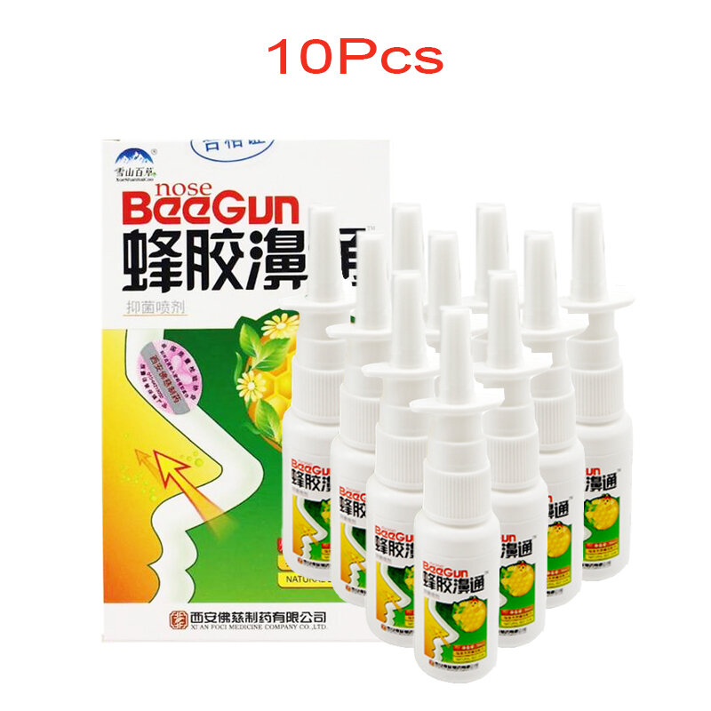 10 sztuk chińskie zioło medyczne Spray Cure zapalenie błony śluzowej nosa zapalenie nosa Spray alergiczny nieżyt nosa zablokowane kichanie zrobić nos więcej komfortu