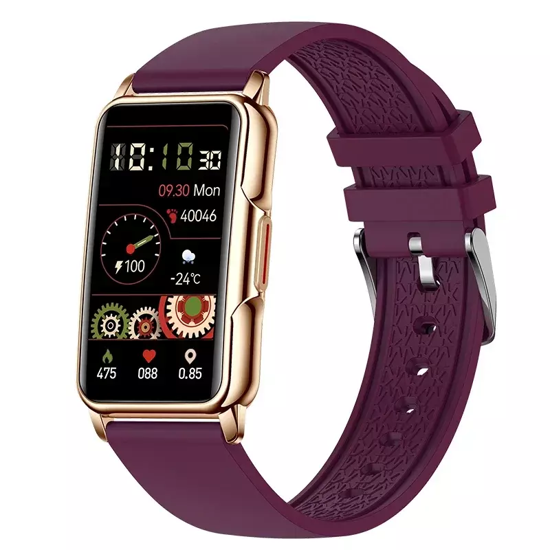 Smartwatch H80 para mulheres, frequência cardíaca, monitor de sono, smartwatch para IOS e Android, pedômetro esportivo, linda pulseira, fêmea, novo, 2024