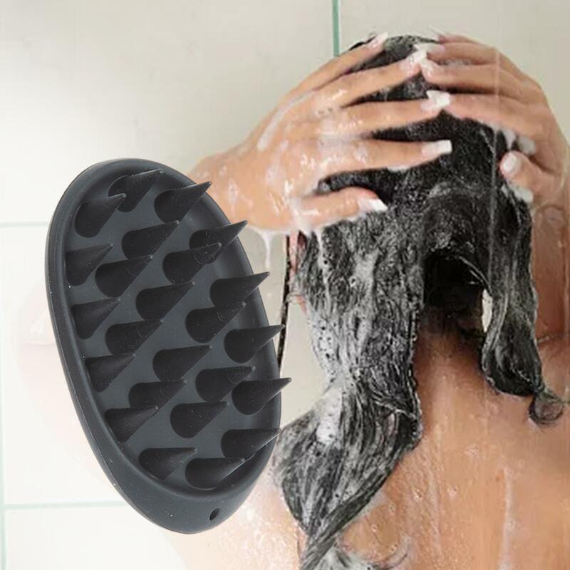 2xShampoo Brush Hair Scrubber for Women Men Thick Curly Wet and Dry Hair Hotel