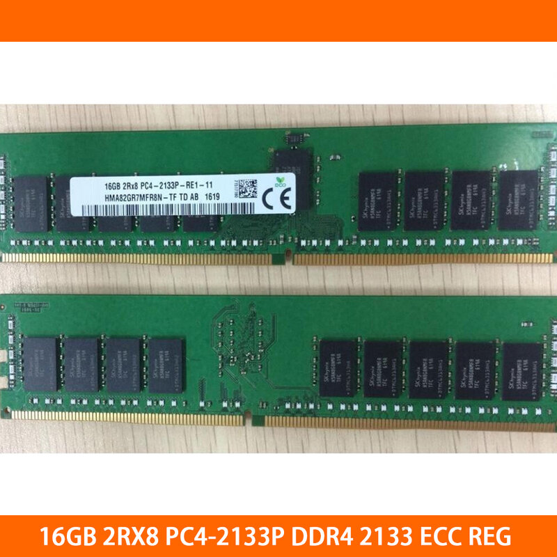 1 szt. Pamięci RAM 16G 16GB 2 rx8 PC4-2133P DDR4 2133 ECC REG pamięci serwera wysokiej jakości szybka wysyłka