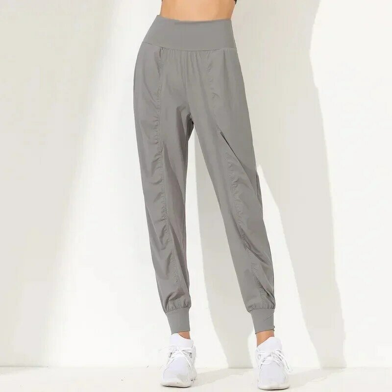 Yoga Pants New Relaxed Slim Quick Dried Pleated Running Fitness Capris