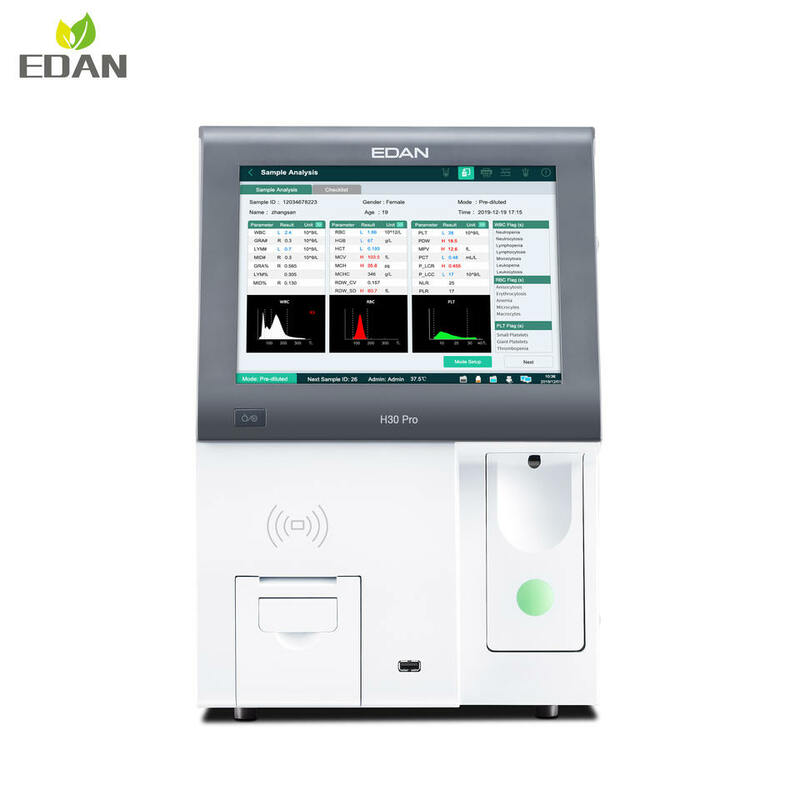 Edan H30 Pro Auto Hematology Analyzer Blood Cbc Machine Haematology Analyser