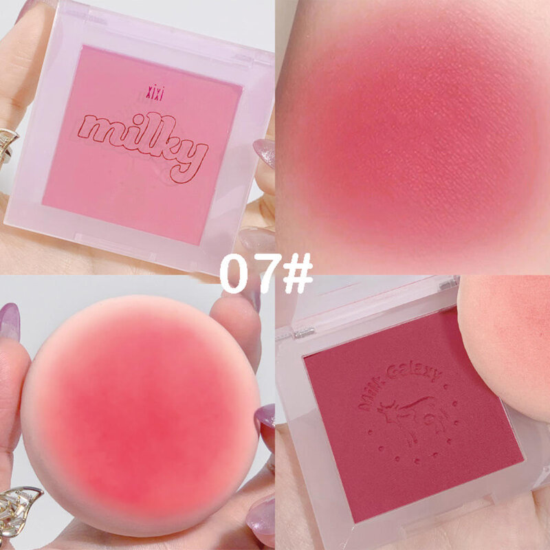 Matte Blush Mini Draagbare Natuurlijke Blush Palet Perzik Roze Rood Rouge Wang Langdurige Naakt Make-Up Voor Vrouwen Cosmetische gezicht Nieuwe