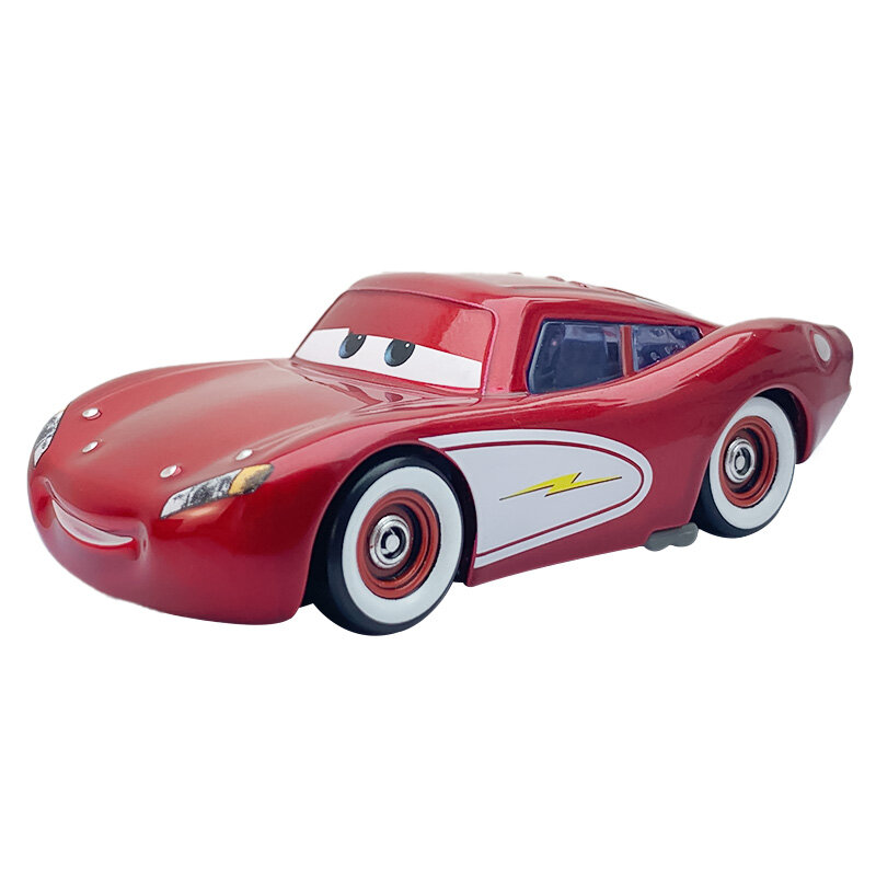 Mobil mainan Disney Pixar 2/3 Lightning McQueen Jackson Storm 1:55 Die Cast Model Aloi logam hadiah ulang tahun anak-anak