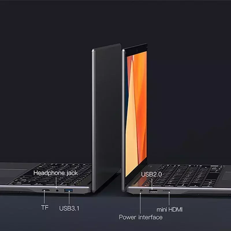 Adreamer-LeoBook13インチ画面のラップトップ,Intel Celeron n4020プロセッサを搭載したコンピューター,8GB RAM,13.3 SSD,テラバイト解像度,2560x1600解像度,オフィス,勉強,PC