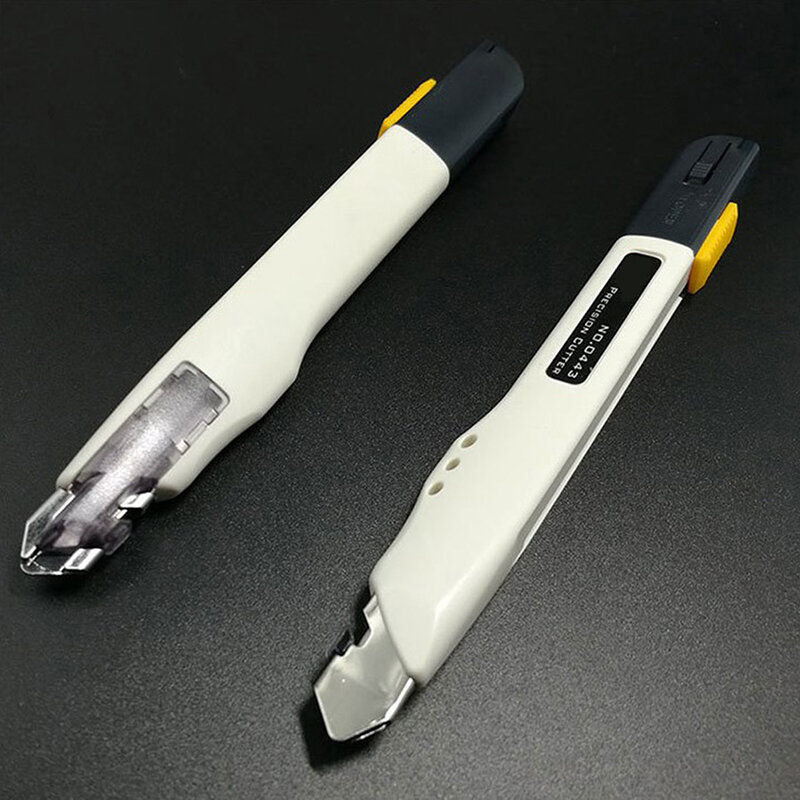 Papelaria japonesa precisão faca com lâminas, cortador de papel, Metal Art Knife