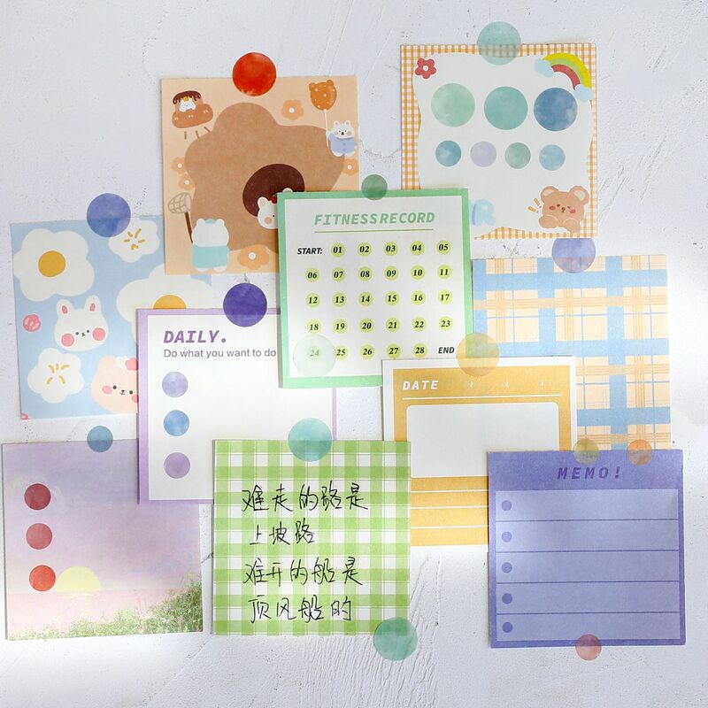 6 fogli multicolore cerchio Dot adesivi scrivibili fai da te Morandi colore rotondo Dot adesivi per le arti fai da te artigianato Album Journal Planner