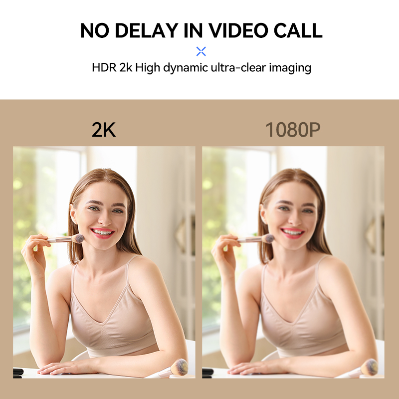 AUSDOM AW930 PRO Autofocus HDR 2K Webcam 100° Wide-Angle Type-C With Dual Noise Cancelling Mics For Meeting /Live Streaming /OBS