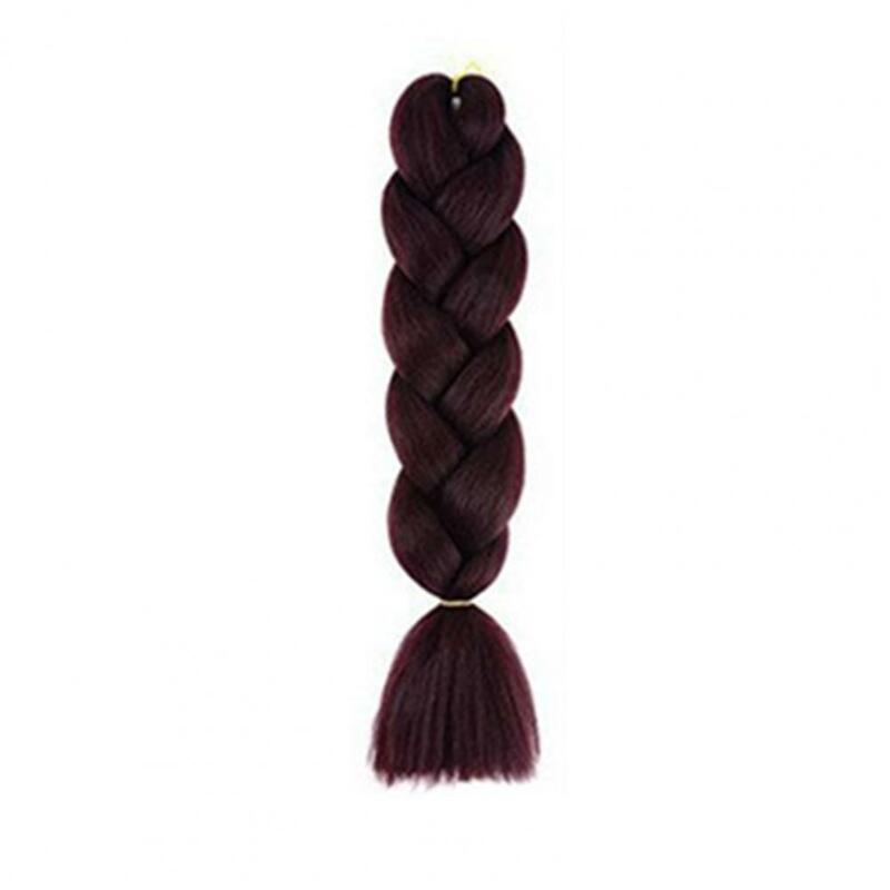 Wig kepang panjang Natural Jumbo, ekstensi rambut sintetis suhu tinggi, Wig DIY kepang pelintir, rambut serat sintetis
