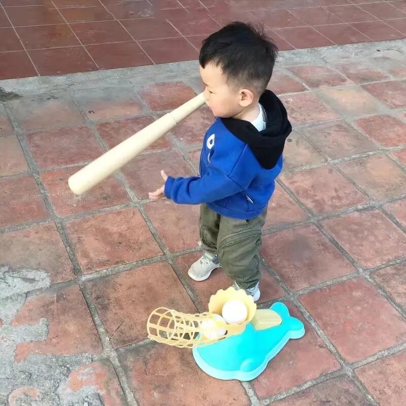 Outdoor Games for Kids Baseball Toys Girls Practice Training Children Indoor Sports Trainer Automatic Ball Machine Set Boys Gift