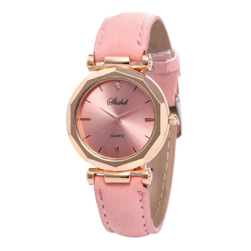 Mode Frauen Leder Freizeit uhr Luxus analoge Quarz Kristall Armbanduhr Uhr für Frauen reloj mujer часы женские тренд 2023