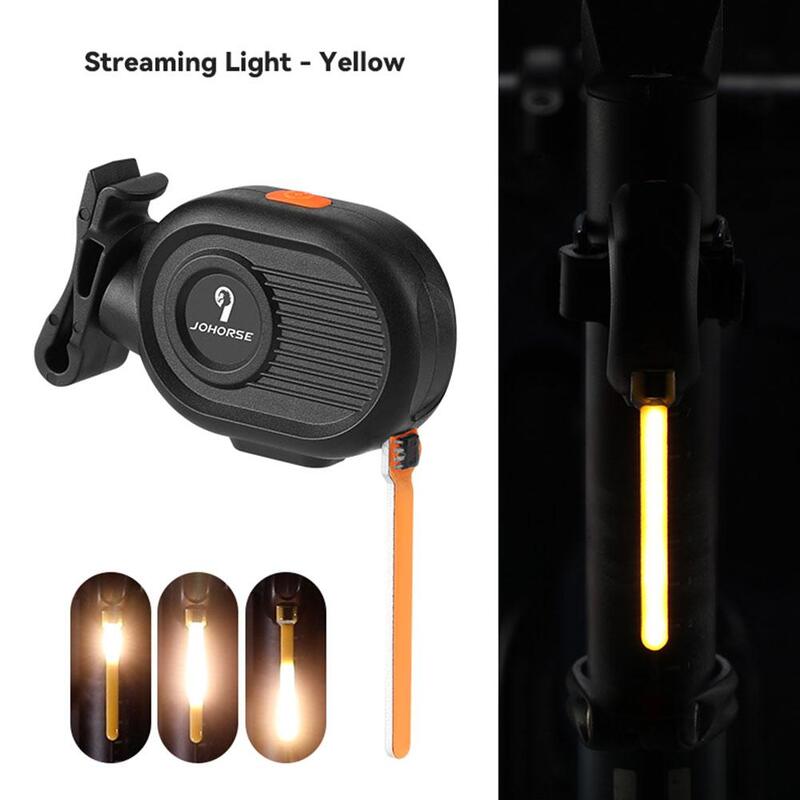 Luz trasera de ciclismo nocturno para exteriores, luz Led de advertencia con carga USB, accesorios para bicicleta de montaña