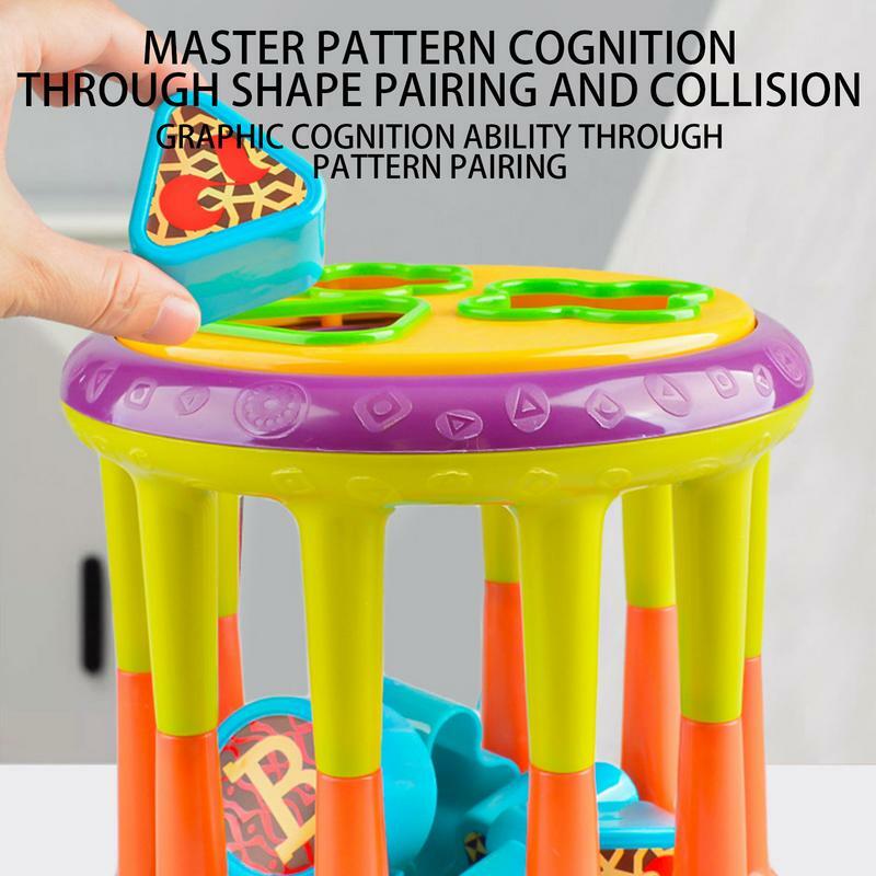 Maluch kształt sortownik zabawna gra zabawki Montessori aktywność kostka drobne zabawki do nauki przedszkolnej edukacyjne zabawki