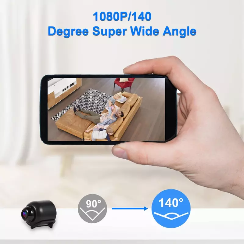 Nowy film FHD 1080P Mini kamera wi-fi noktowizor do wykrywania ruchu kamera do domowego systemu alarmowego niania elektroniczna Baby Monitor monitoringu kamery