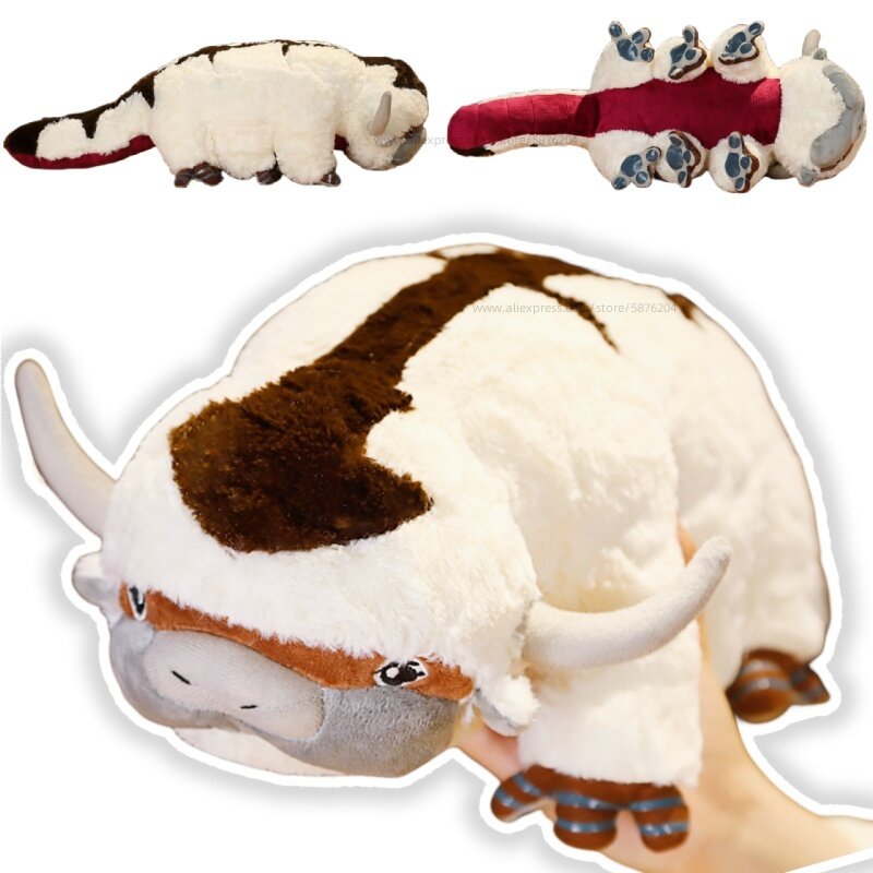 Appa Cow Plush Toy, Swag Fly Sky Cattle Bull Dolls, regalo de cumpleaños para niño, decoración del hogar, sala de juegos, 55cm, 1 unidad