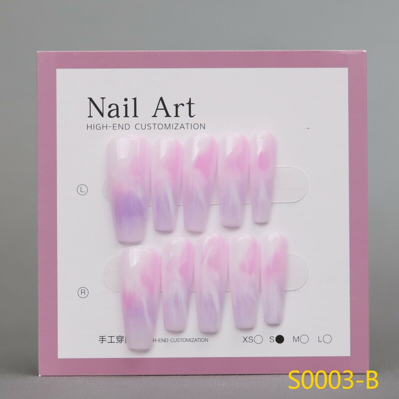 Large Size 10pcs removeable Handmade Nail Wearing 2024 Advanced New Wearable Nail Manicure Hand made Nail Patch
