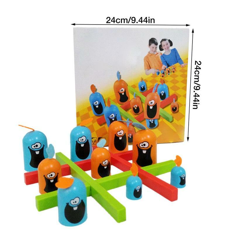 Tic-Tac-Toe Big Eat Small Gobble Board Game Parent-child Interactive Competition Match Party Games Toys For Children