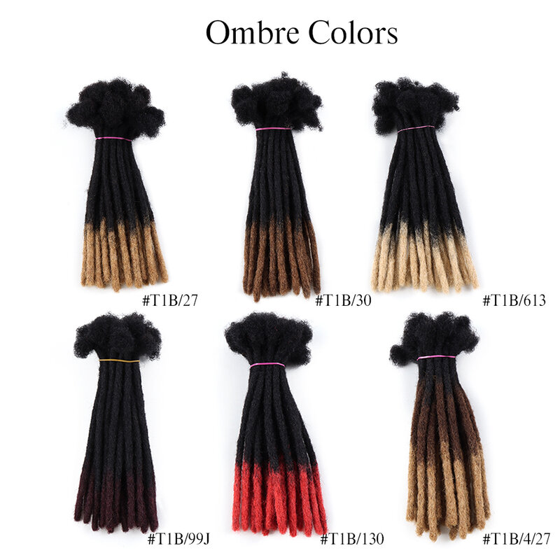 Orientfashion miękkie ręcznie robione 12 cal małe szydełkowe włosy plecione przedłużanie kolorowe warkocze włosy dredy Faux Locs dredy