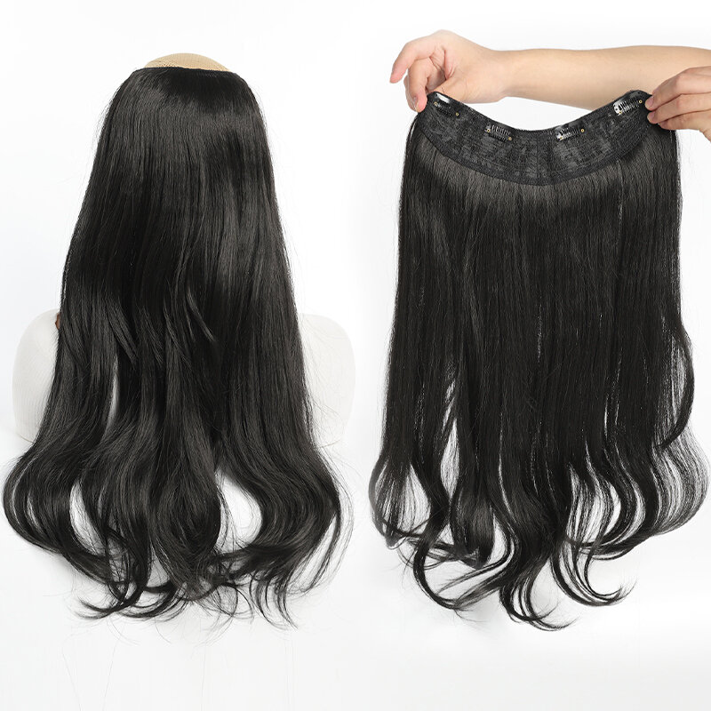 Mstn synthetische Frauen Styling langes Haar extra langes Haar synthetische Perücken geschichtete Haar verlängerungen oben am Kopf erhöhen das Haar