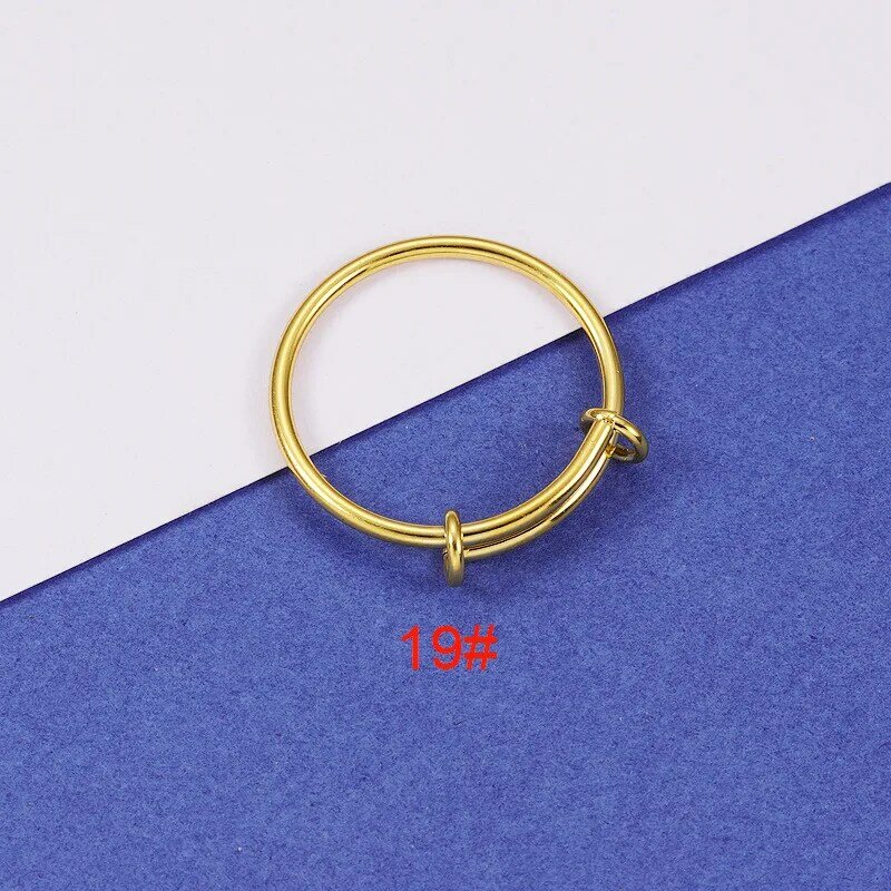 5 sztuk/partia moda regulowany pierścień ze stali nierdzewnej lustro polski pierścień dla miłośników prezenty tworzenia biżuterii akcesoria