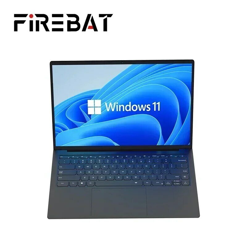 FIREBAT A16 16 Inch 100%sRGB Ultra Slim DDR4 16G RAM 1TB 1920*1200 Fingerprint Portable Intel N100 N5095 Notebook Laptop