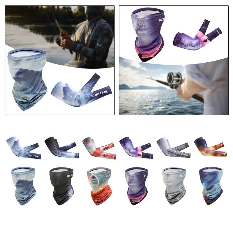 Arm Sleeves Neck Gaiter Sun Protection Scarf Reusable Face Mask Face Covering