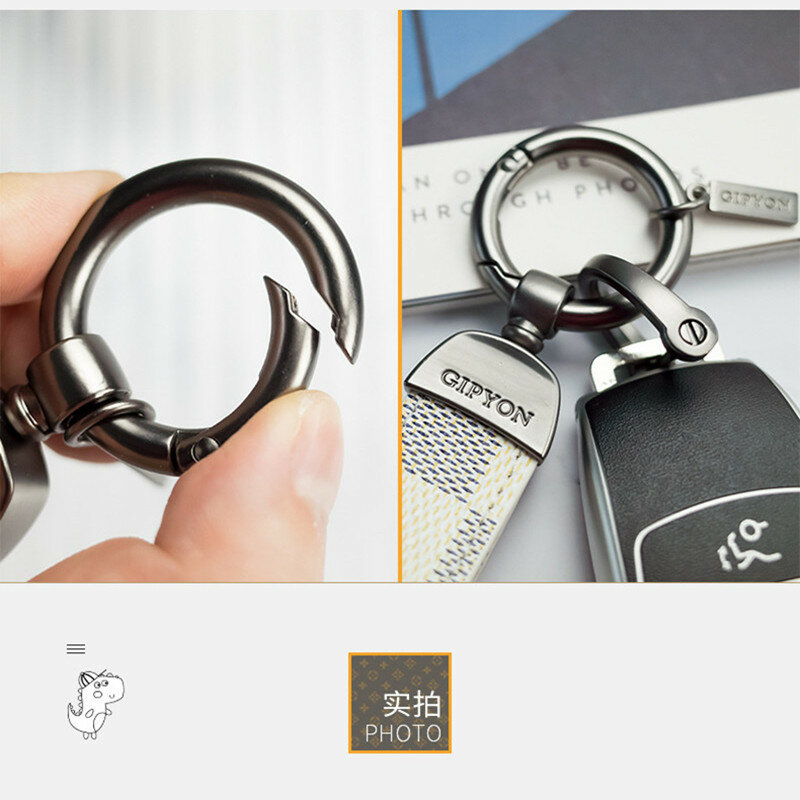 Skórzany kluczyk Retro wiszący pierścień piękny smok brelok dla Harley BMW AUDI LAND ROVER Auto Key stylizacja ozdoby prezent