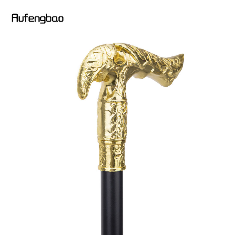 Gold Luxury Type Walking Stick with Hidden Plate Self Defense Fashion Cane Plate Cosplay Crosier Stick 93cm