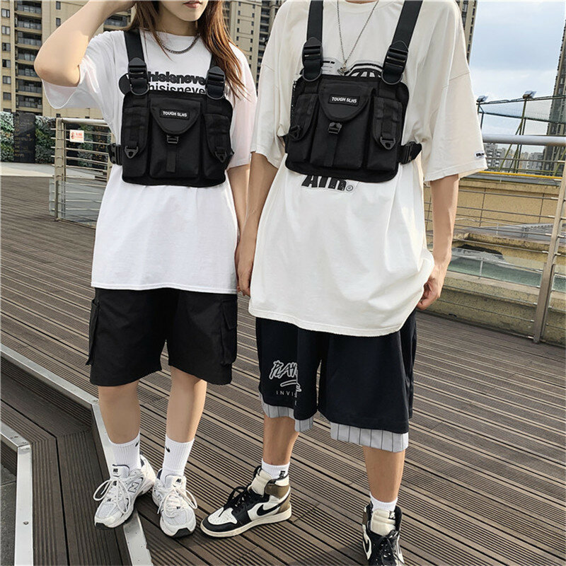 High Quality Nylon Chest Bags For Men 2022 Hip Hop Unisex Sports  Vest Multifunction Chest Rig Bag Male Streetwear Waist Packs