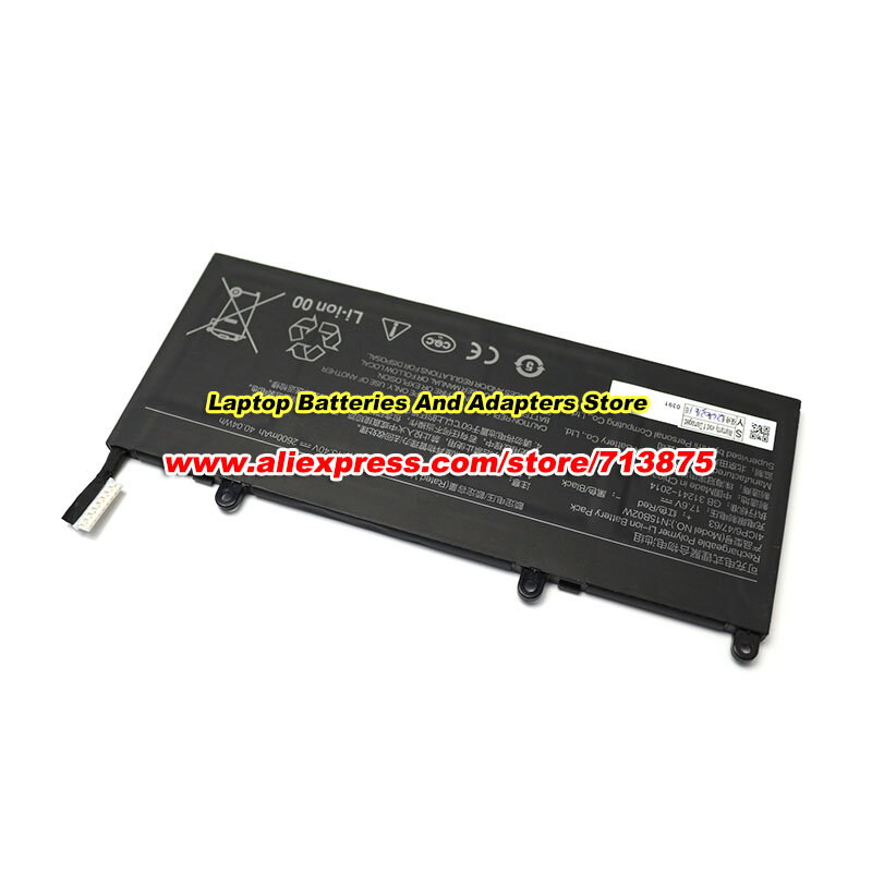 Genuine Bateria N15B02W 4ICP6/47/64 para Xiaomi RedMibook 14 II TM1705 TM1801 TM1802-AF TM1802-AG 40.4Wh TM1802-BL 15.4V 2600mAh