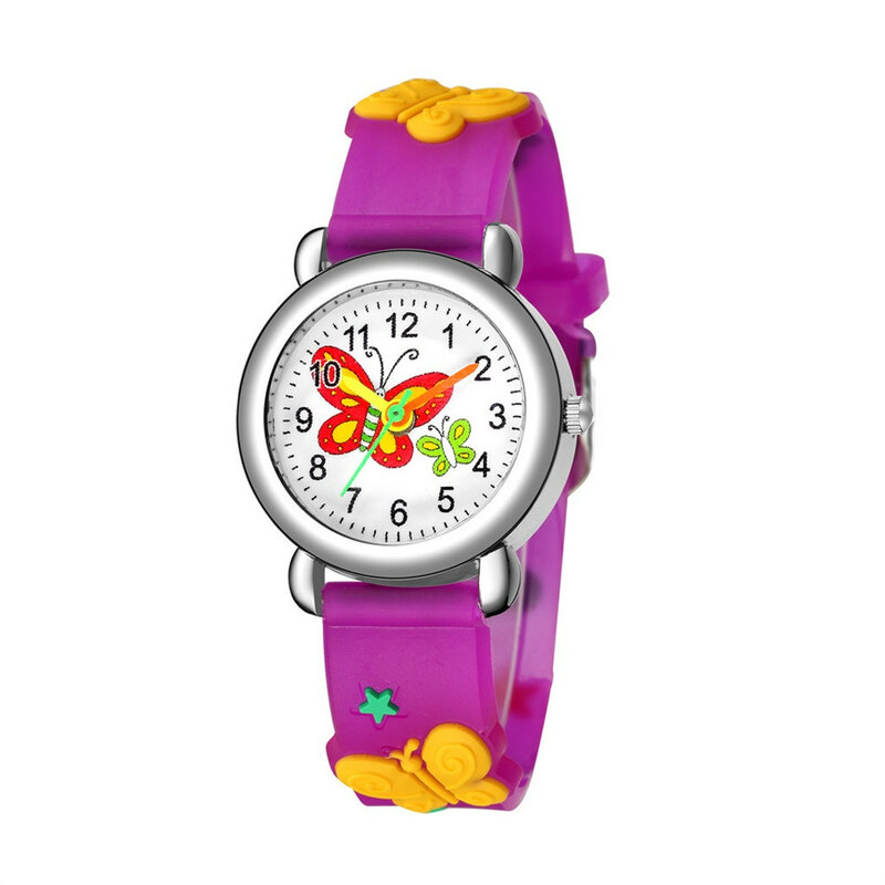 Reloj Digital deportivo para niña, relojes con patrón de dibujos animados, reloj de pulsera analógico de cuarzo para niños, regalo para Zegarek Damski