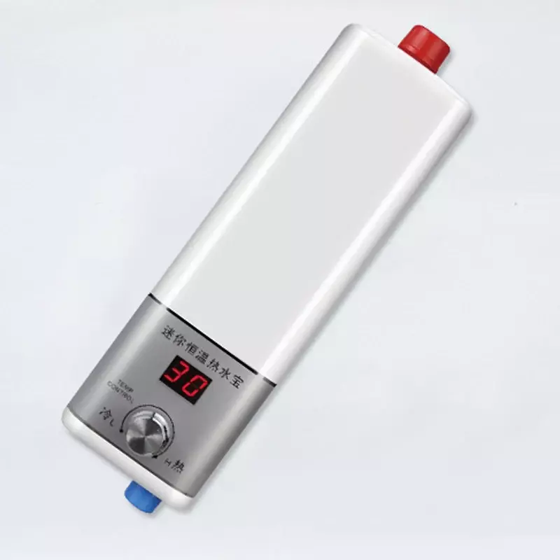 Mini calentador de agua eléctrico termostático, Digital, instantáneo, para cocina y baño, 5500W