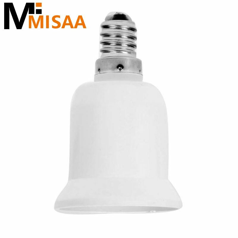 E14 To E27 Adapter Time-saving Versatile Wide Compatibility Easy Installation Fireproof Compatible With Different Lamp Bases