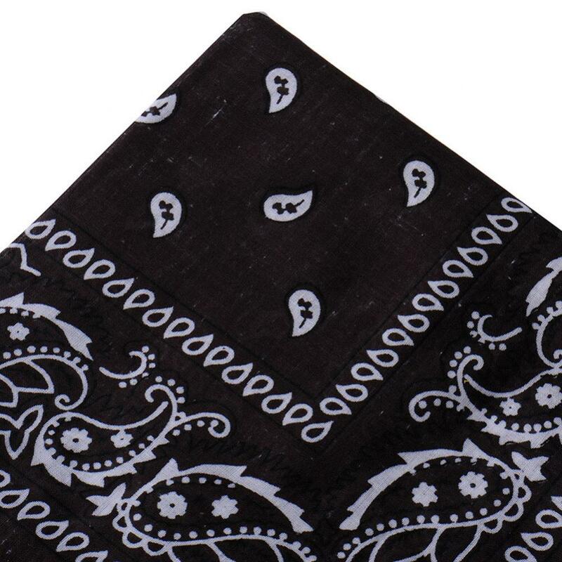 Pañuelo de Cachemira para mujer y niña, pañuelo cuadrado, estilo Punk, bohemio, para la cabeza