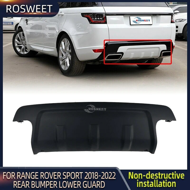 Tylny zderzak samochodowy dolna płyta tablica ochronna dla lądowego Range Rover Sport L494 2018 2019 2020 2021 2022 L494 akcesoria samochodowe