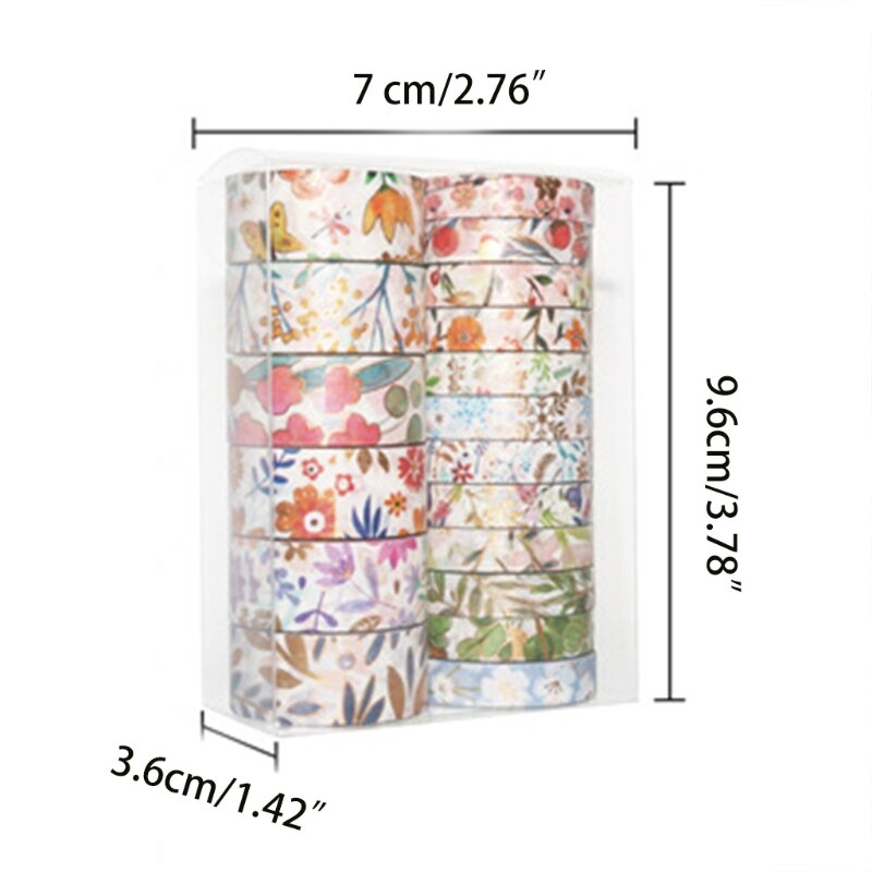 18 unids/pack cintas arte cintas adhesivas pegatina para planificador colección recortes DIY