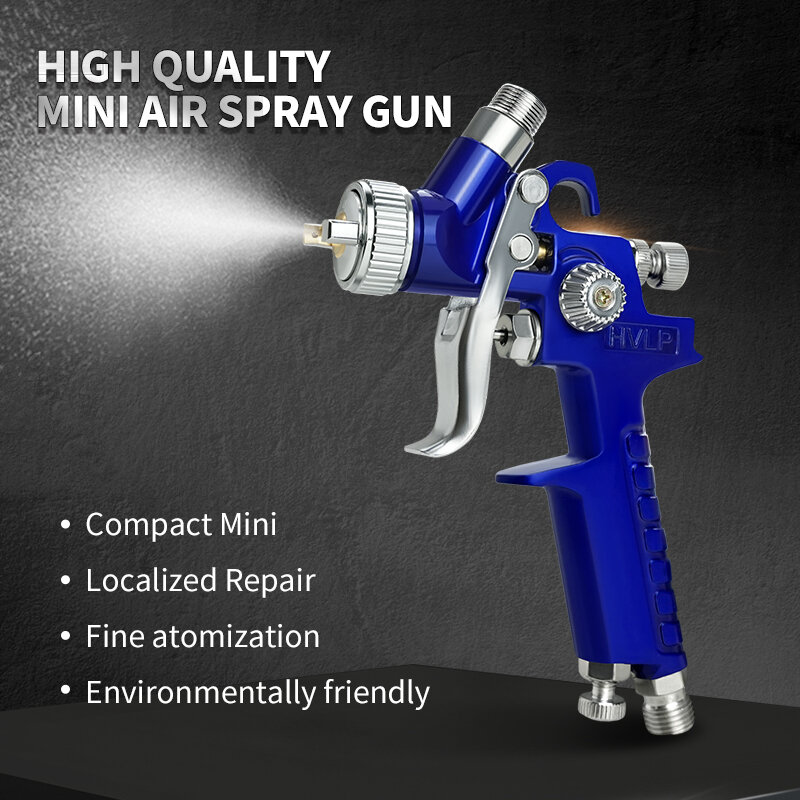 Mini pistola de bico para carros, ferramenta pneumática, pulverização DIY, aerógrafo profissional, 0.8mm, 1.0mm, ZT H2000