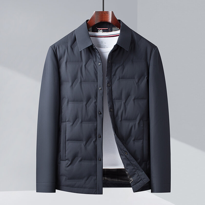 Jaqueta de pato para homens, trench coat masculino, tamanho grande M-4XL, 90% branco, nova chegada, inverno, 2023