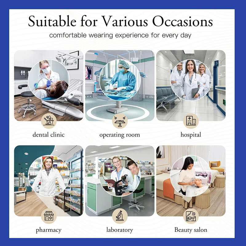 Surgical Uniforms Woman Nursing Enfermeria Sets Top + Pant Articles Medical Uniform Scrubs Clinical Beauty Salon hospital Suits
