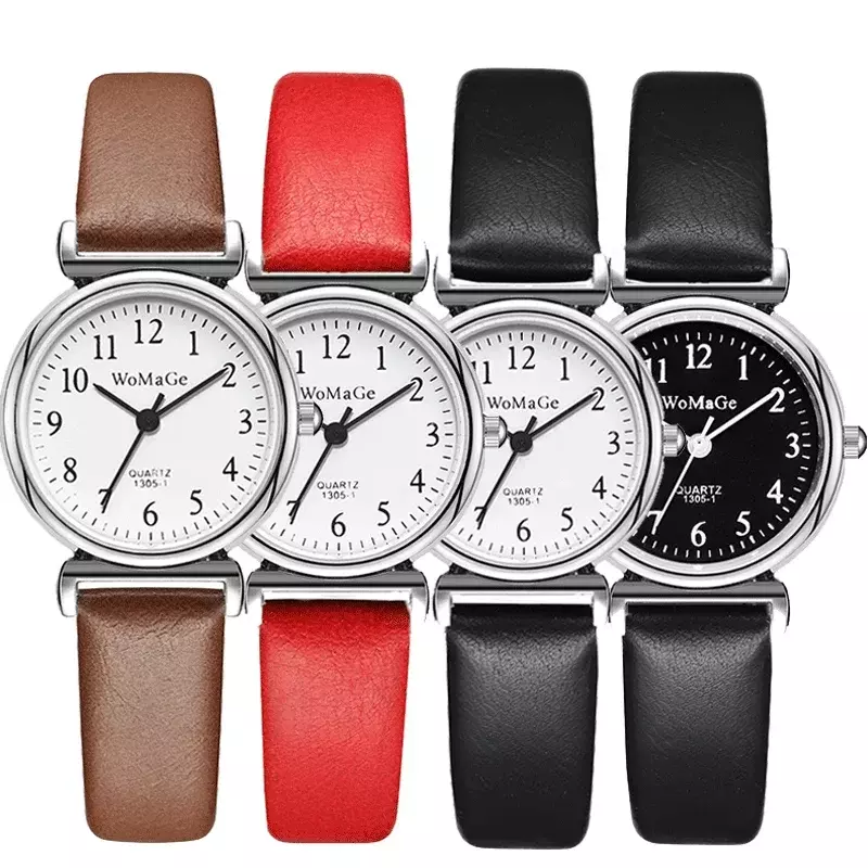 Damen Uhr Casual Retro Einfache Mode Digitale Frauen Armbanduhren Kleine Zifferblatt Kleid Elektronik Uhren