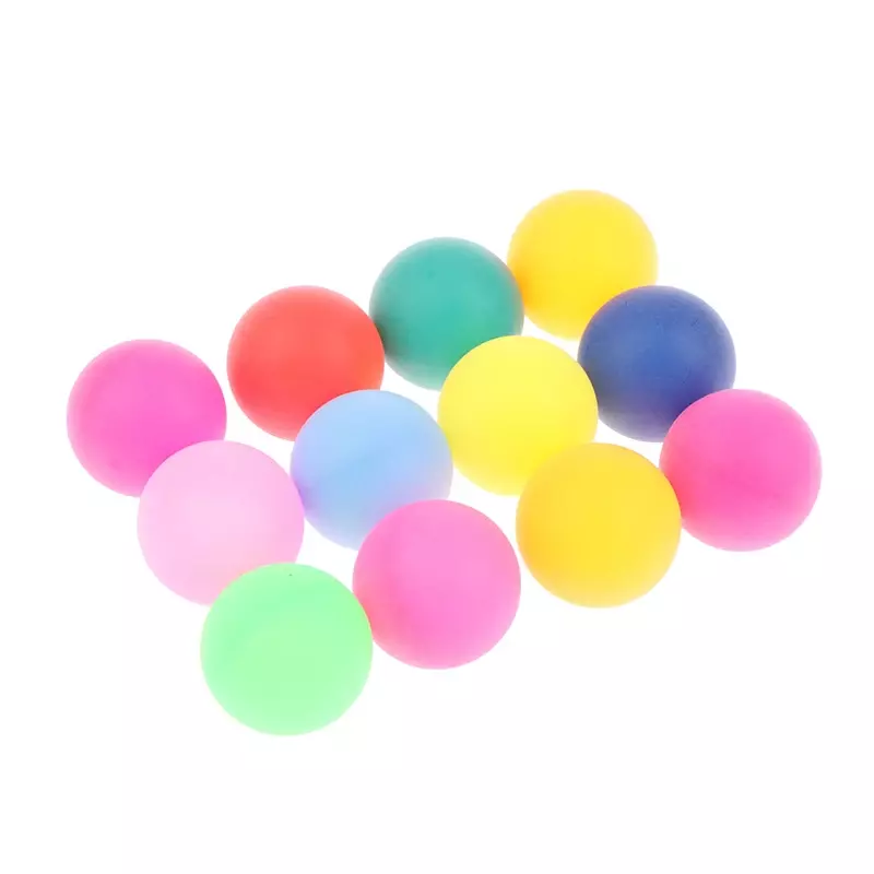 50 Pcs /Pack Colorful Ping Pong Balls 40MM Entertainment Table Tennis Balls for Game Frosted Mixed Colors