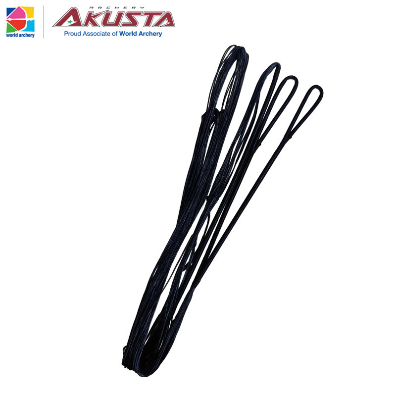 Рекурсивный луковой шнурок Akusta, материал для быстрого полета BCY 652, 12/14/16/18 прядей, черный для 48-70 дюймового лука