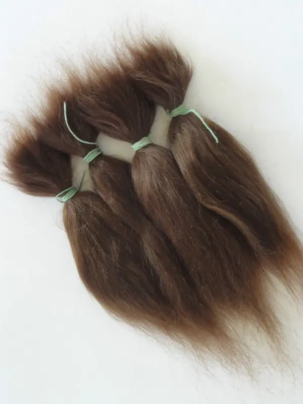 100% reines Mohair wieder geborenes Baby puppen haar puppen perücken Premium Mohair 15g langes Haar