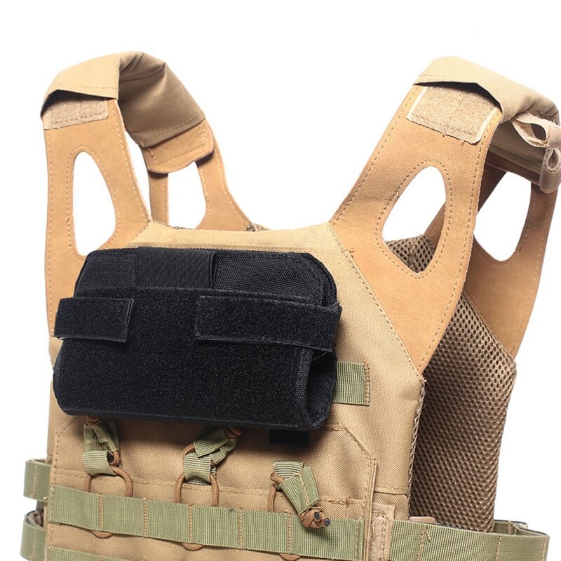 Tactical MOLLE Phone Map Holder Admin Pouch Vest Plate Carrier Front Panel Belt Stiky Pack EDC Utility Nylon Accessories Hunting