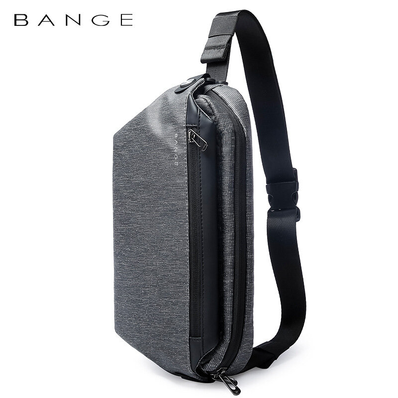 BANGE Sling bag paquete DX3 impermeable y resistente a la erosión, bolsa de pecho deportiva de moda joven, bolsa de mensajero de viaje corto