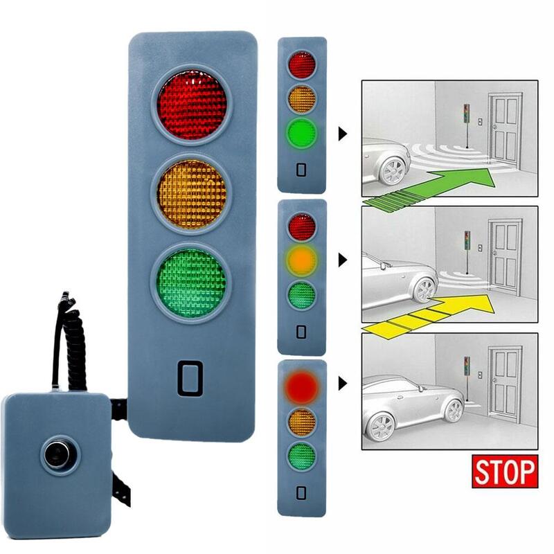 Garage Safe Light Auto Parking System Car Guide Sensor Anti-Collision Warning LED Traffic Light Parking Warning Alarm Device